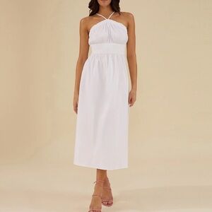 Rachel Parcell - Halter Midi Dress in white